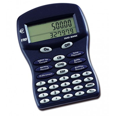 Calculatrice "Duo bank" Calculatrice "Duo bank"
