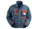 Veste de travail coton/polyester gris/orange