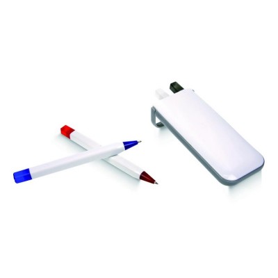 Ensemble 4 stylos en coffret blanc Ensemble 4 stylos en coffret blanc