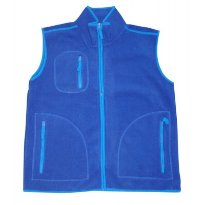 Gilet polaire sans manches bleu Gilet polaire sans manches bleu
