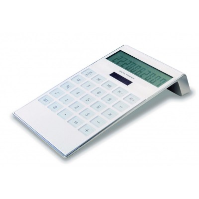 Calculatrice solaire 10 digits blanche Calculatrice solaire 10 digits blanche