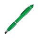 Stylo bille stylet lumineux LED corps vert
